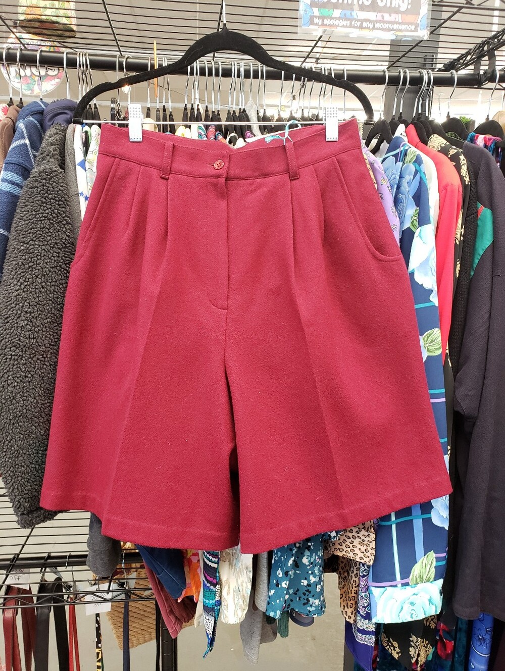Vintage 1980s 80s Wool Shorts